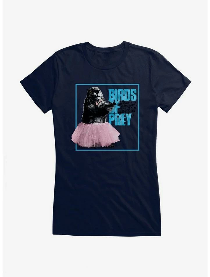 Outlet 🌟 DC Comics Birds Of Prey Gopher Tutu Movie Title 👧 Girls T-Shirt 🎁