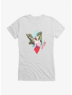 Best Sale 😉 DC Comics Birds Of Prey Harley Quinn Diamond Pose 👧 Girls T-Shirt 🔥