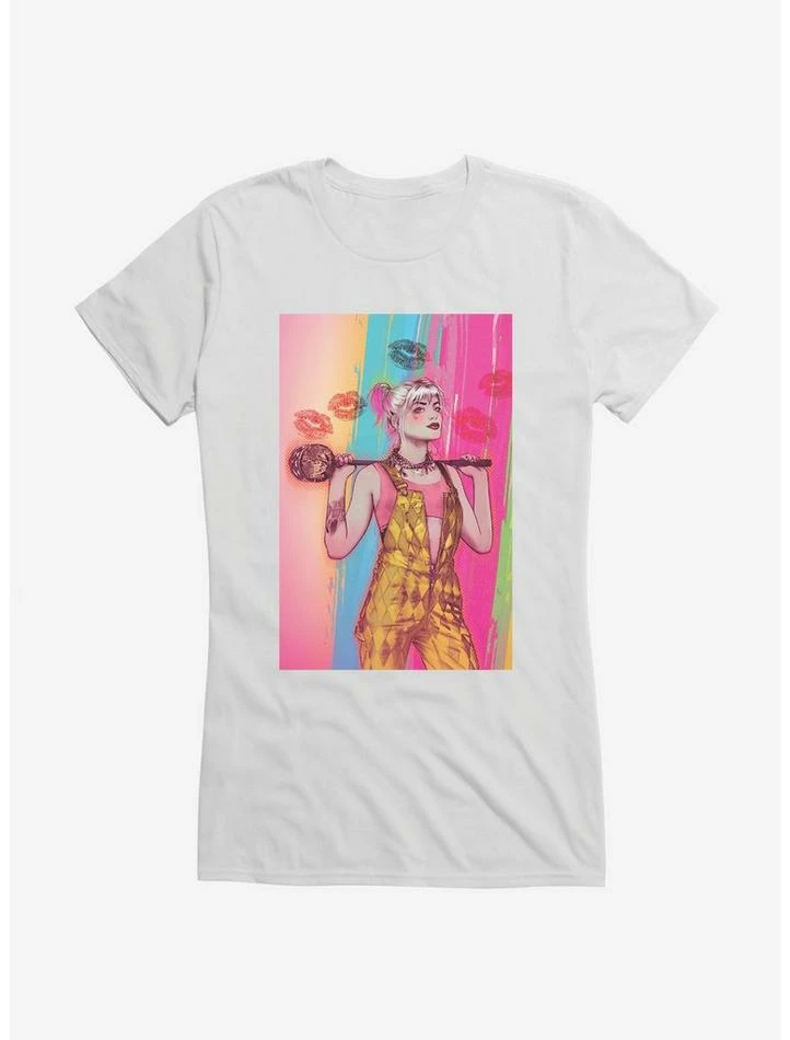 Wholesale 🛒 DC Comics Birds Of Prey Harley Quinn Painting 👧 Girls T-Shirt 🔔 - Image 6