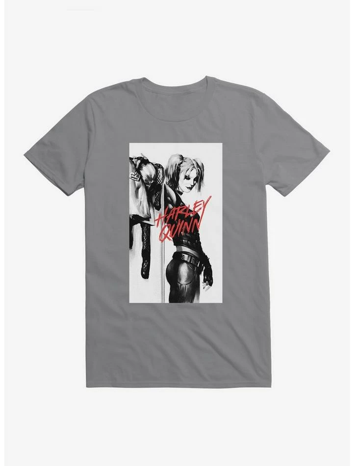 Buy ⌛ DC Comics Batman Harley Quinn Black And White Portrait T-Shirt 🛒 - Image 5