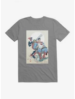 Promo ๐ฅฐ DC Comics Batman Harley Quinn Gives Superman A Haircut T-Shirt ๐