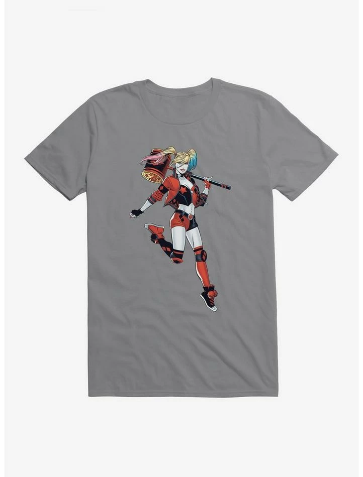 Buy 🔔 DC Comics Batman Harley Quinn Jumping Pose T-Shirt 😀 - Image 5