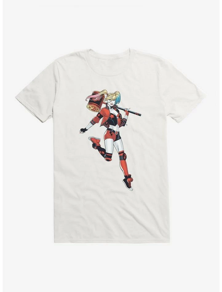 Buy 🔔 DC Comics Batman Harley Quinn Jumping Pose T-Shirt 😀 - Image 6