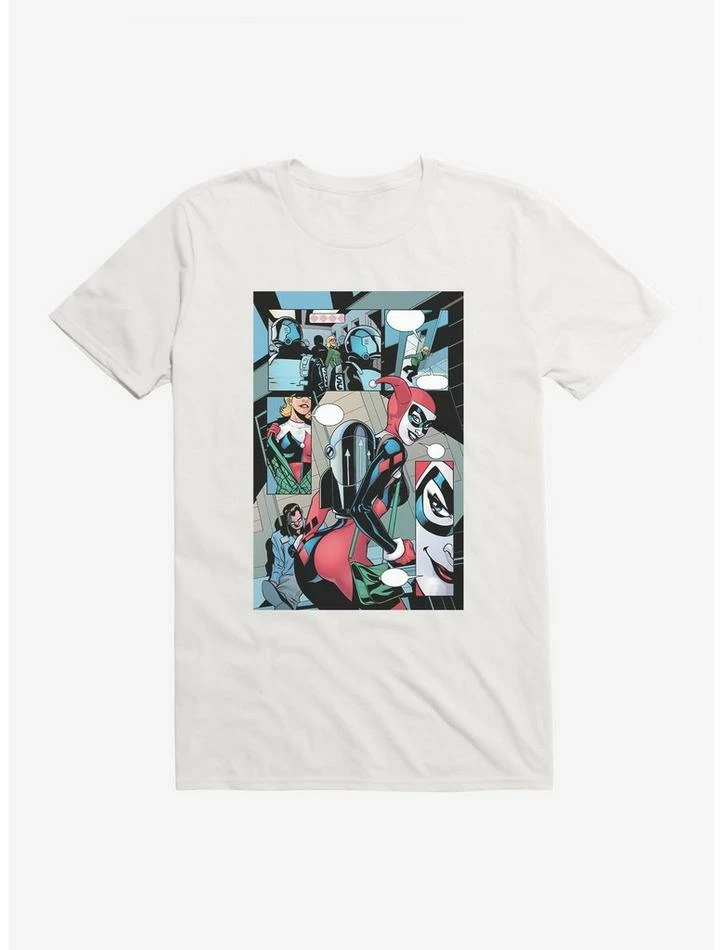 Promo 👏 DC Comics Batman Harley Quinn Tricked You Comic Strip T-Shirt 💯 - Image 6