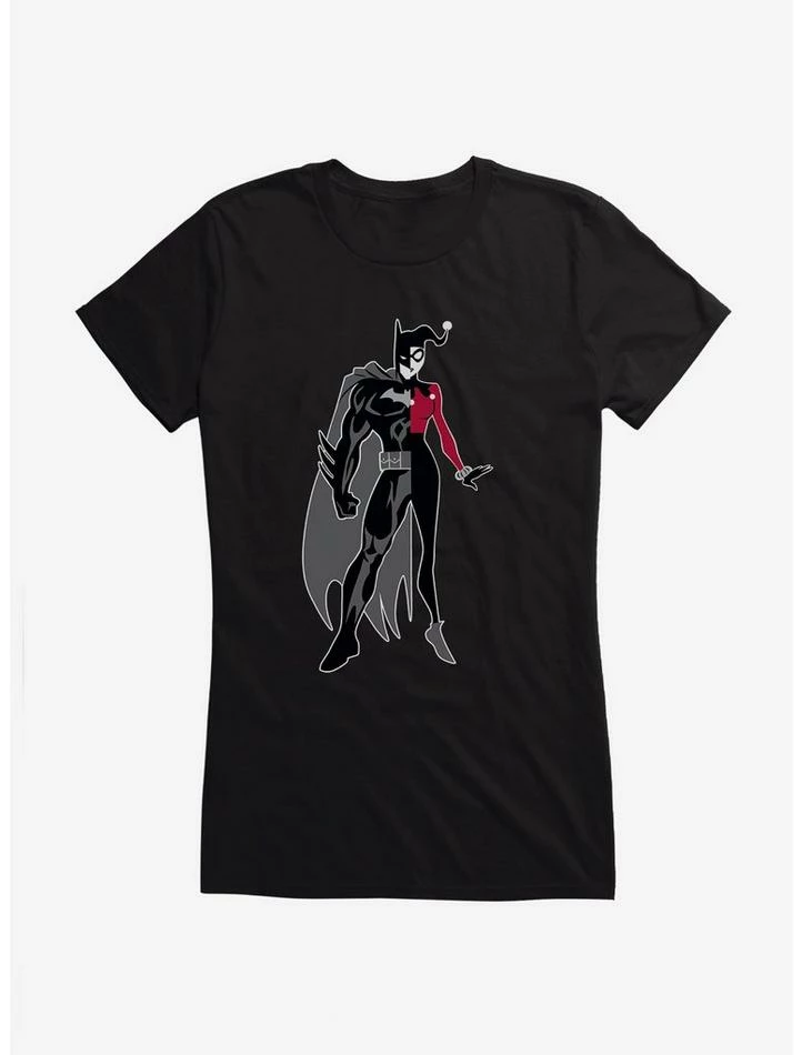 Promo ✔️ DC Comics Batman Half Batman Half Harley Quinn 👧 Girls T-Shirt ⭐ - Image 2
