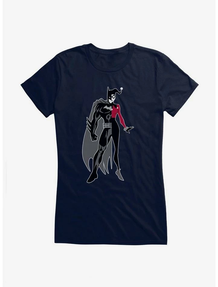Promo ✔️ DC Comics Batman Half Batman Half Harley Quinn 👧 Girls T-Shirt ⭐