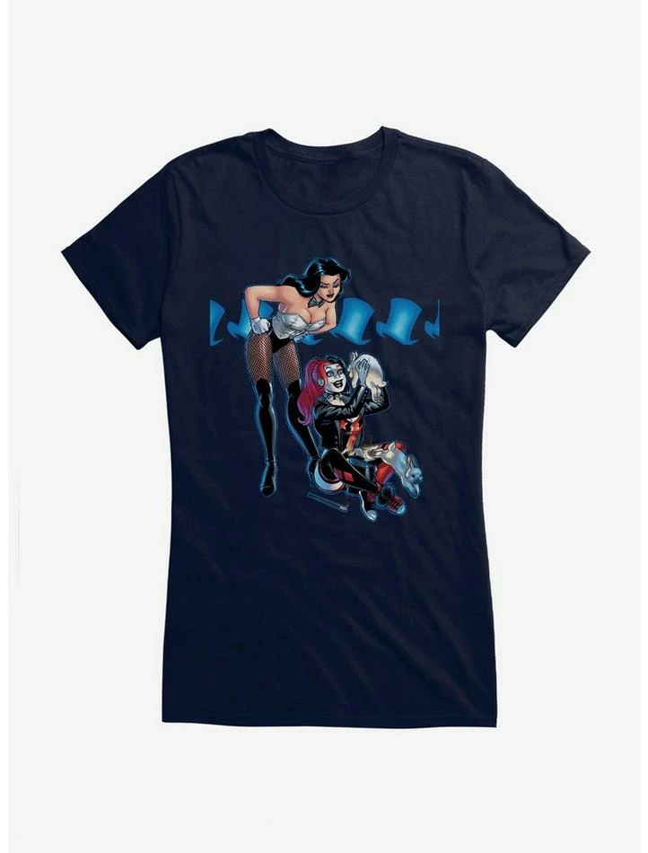 Cheapest ⌛ DC Comics Batman Harley Quinn Magic Trick 👧 Girls T-Shirt 💯 - Image 4
