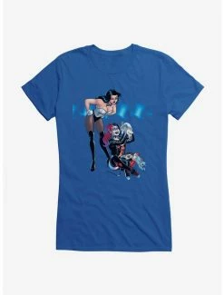 Cheapest ⌛ DC Comics Batman Harley Quinn Magic Trick 👧 Girls T-Shirt 💯