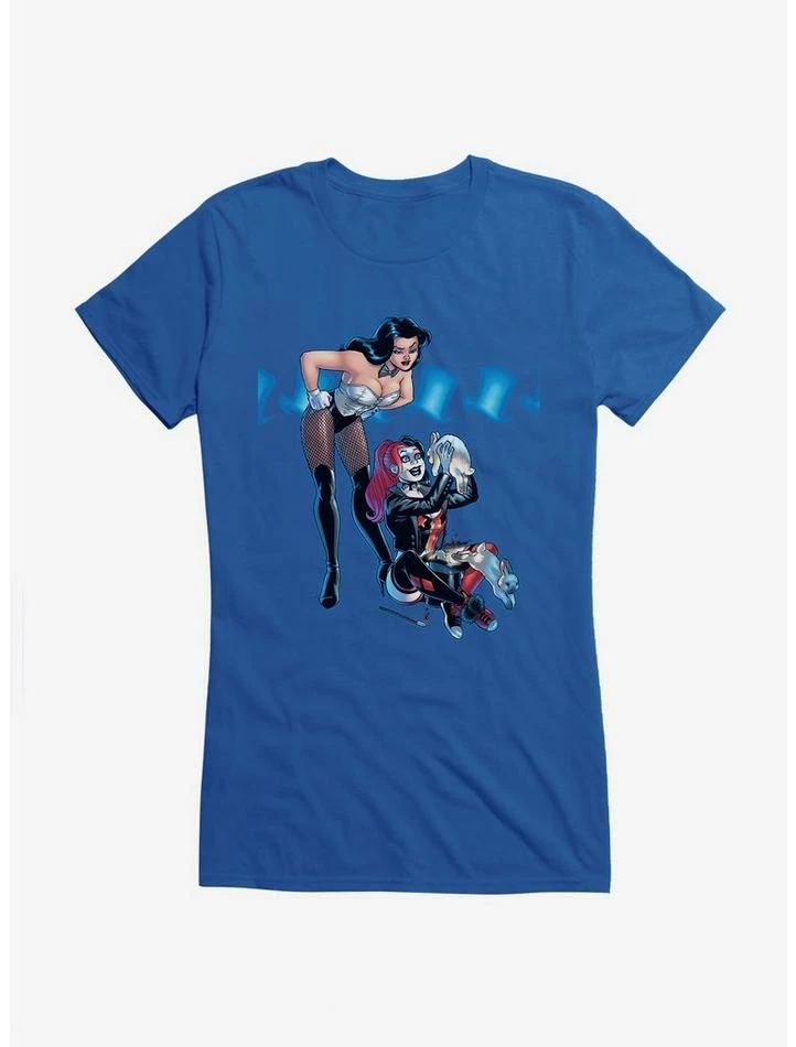 Cheapest ⌛ DC Comics Batman Harley Quinn Magic Trick 👧 Girls T-Shirt 💯