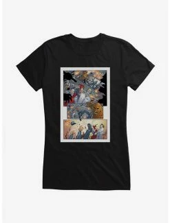 Coupon 👏 DC Comics Batman Harley Quinn Take Over Comic Strip 👧 Girls T-Shirt 🎉