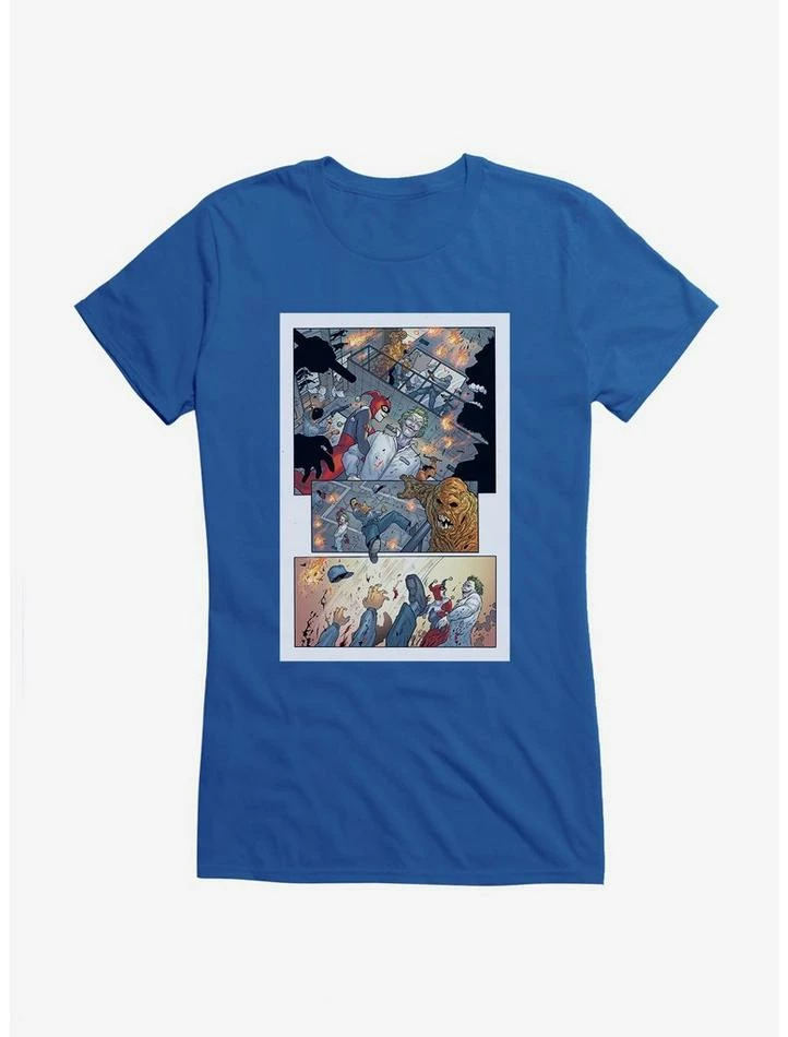 Cheap ๐ฅฐ DC Comics Batman Harley Quinn Take Over Comic Strip ๐ง Girls T-Shirt ๐ฏ - Image 5