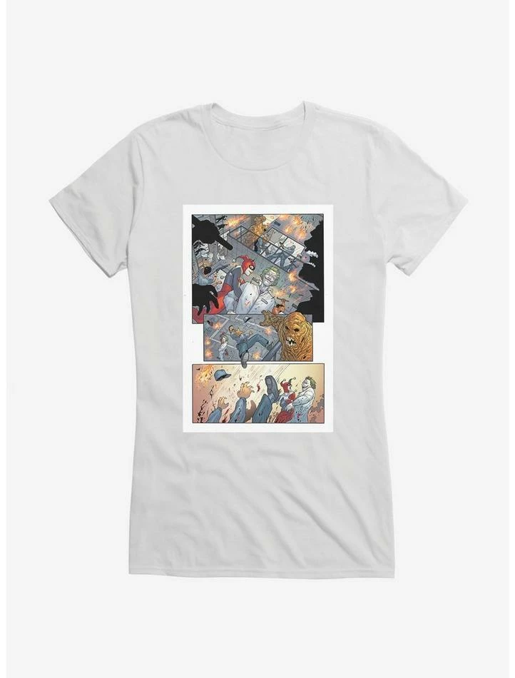 Cheap ๐ฅฐ DC Comics Batman Harley Quinn Take Over Comic Strip ๐ง Girls T-Shirt ๐ฏ