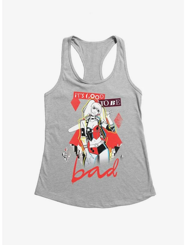 Outlet 🌟 DC Comics Batman Harley Quinn It's Good To Be Bad 👧 Girls Tank 😍 - Image 3