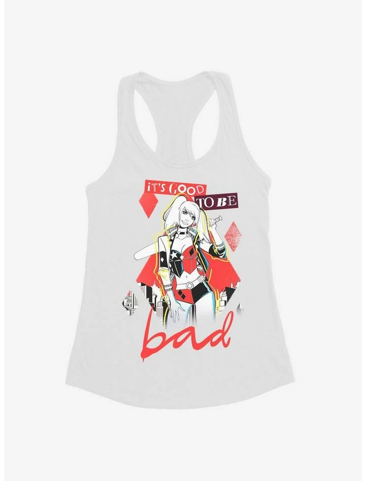 Outlet 🌟 DC Comics Batman Harley Quinn It's Good To Be Bad 👧 Girls Tank 😍 - Image 5
