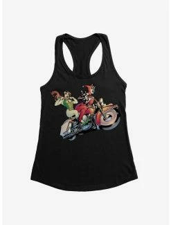 Outlet ⭐ DC Comics Batman Harley Quinn Motorcyle Getaway 👧 Girls Tank ❤️