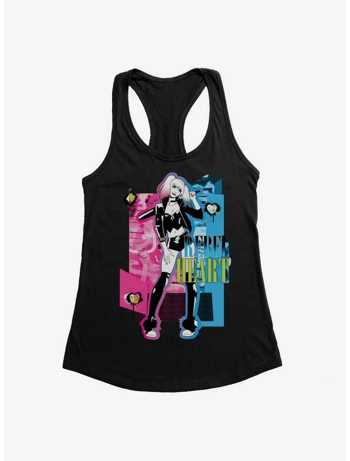 Brand new 👍 DC Comics Batman Harley Quinn Rebel Heart 👧 Girls Tank 💯 - Image 6