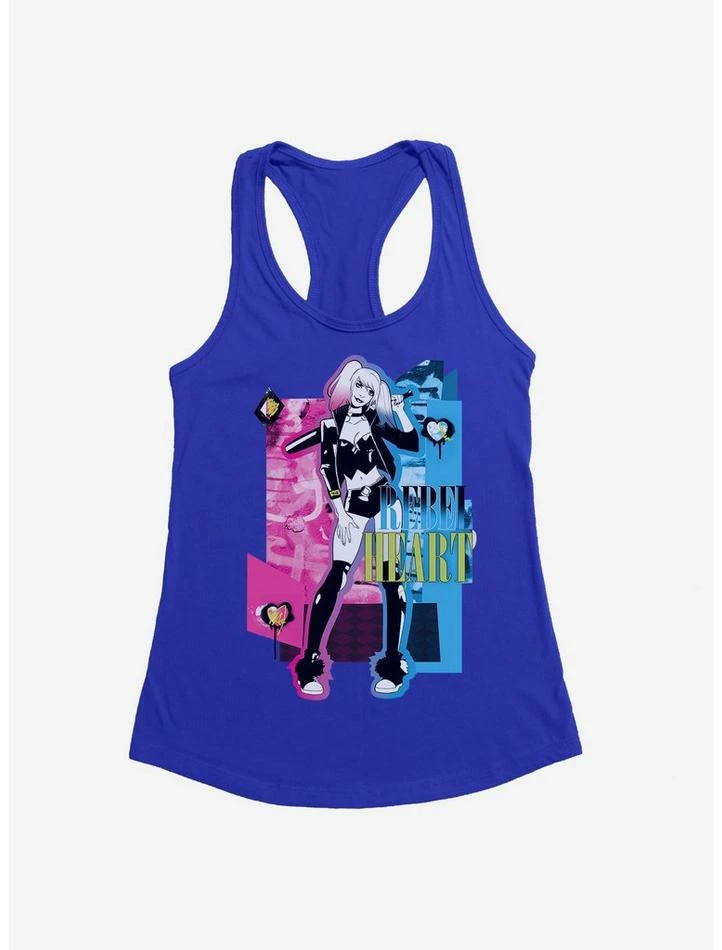Brand new 👍 DC Comics Batman Harley Quinn Rebel Heart 👧 Girls Tank 💯 - Image 5