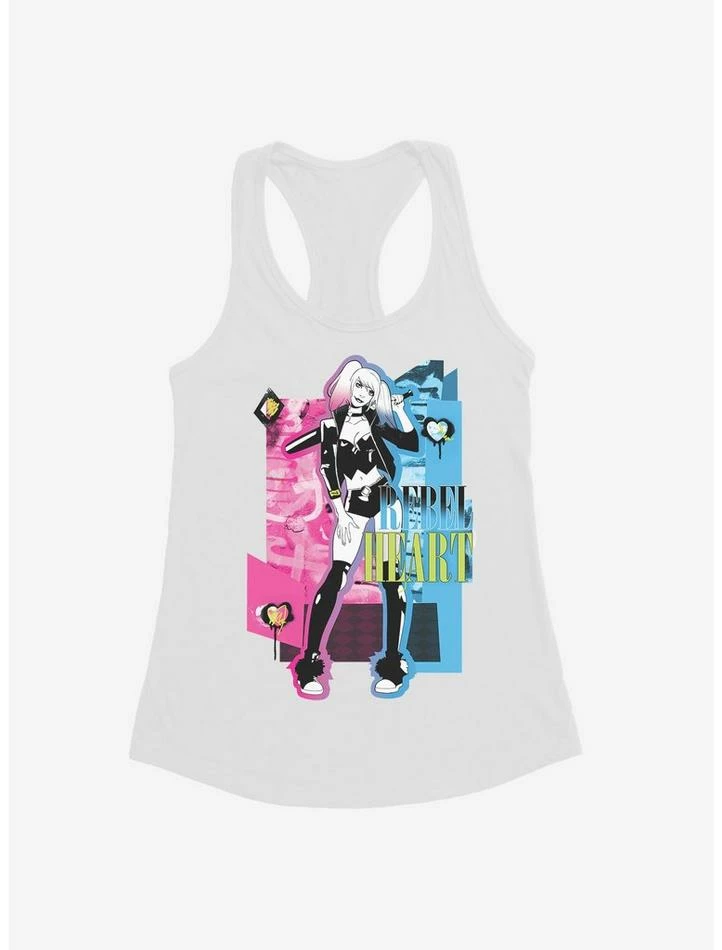 Brand new 👍 DC Comics Batman Harley Quinn Rebel Heart 👧 Girls Tank 💯 - Image 3
