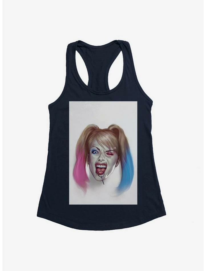 Promo 🤩 DC Comics Batman Harley Quinn Sketch Portrait 👧 Girls Tank 🌟 - Image 6