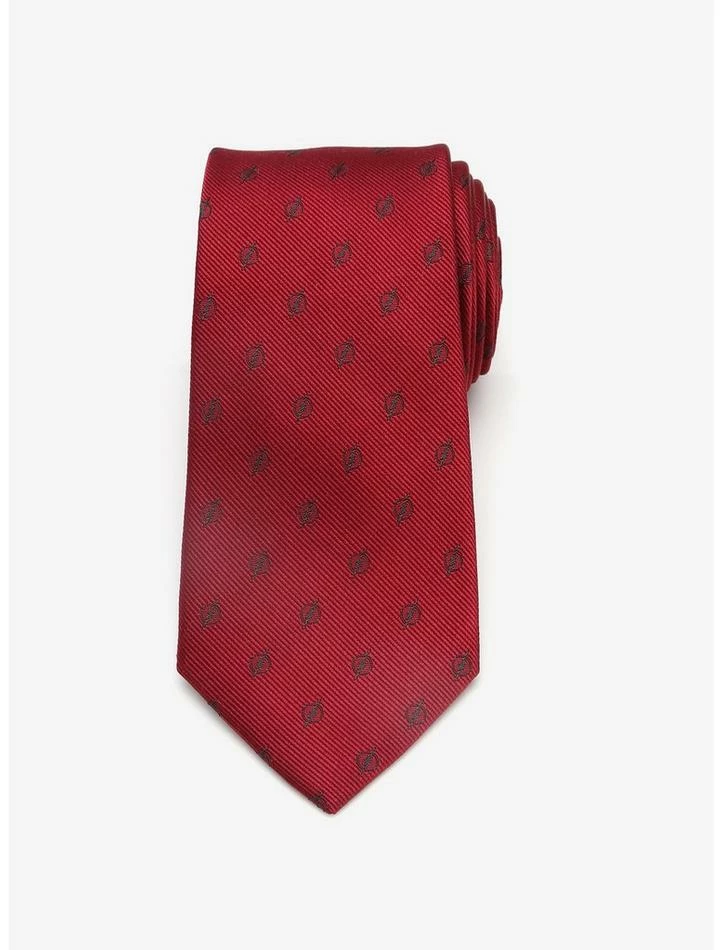New 😉 DC Comics The Flash Maroon Jacquard Tie 👏 - Image 2