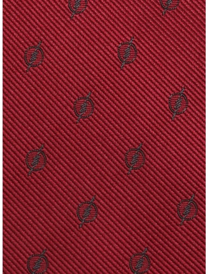 New 😉 DC Comics The Flash Maroon Jacquard Tie 👏 - Image 3
