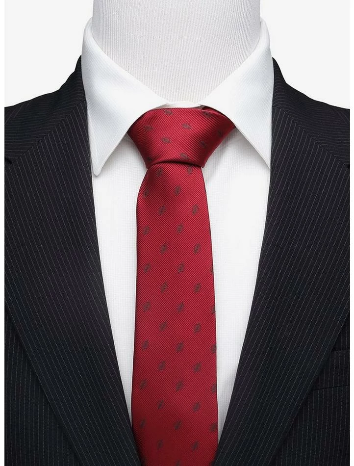 New 😉 DC Comics The Flash Maroon Jacquard Tie 👏 - Image 5