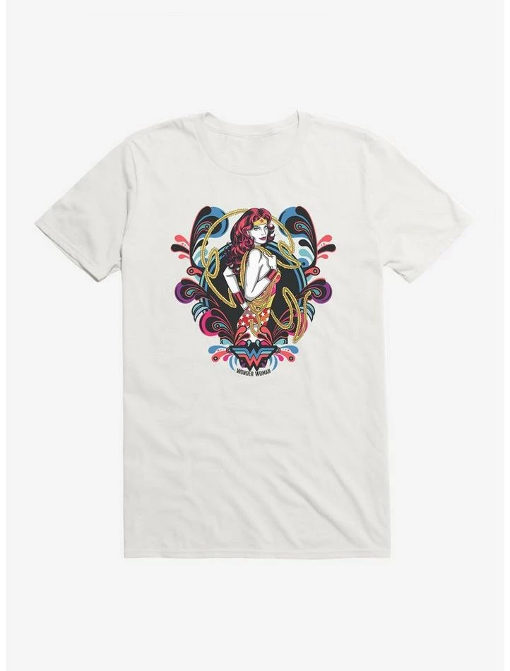 Buy ๐ DC Comics Wonder ๐ฉ Woman Paisley T-Shirt ๐ฅฐ - Image 6