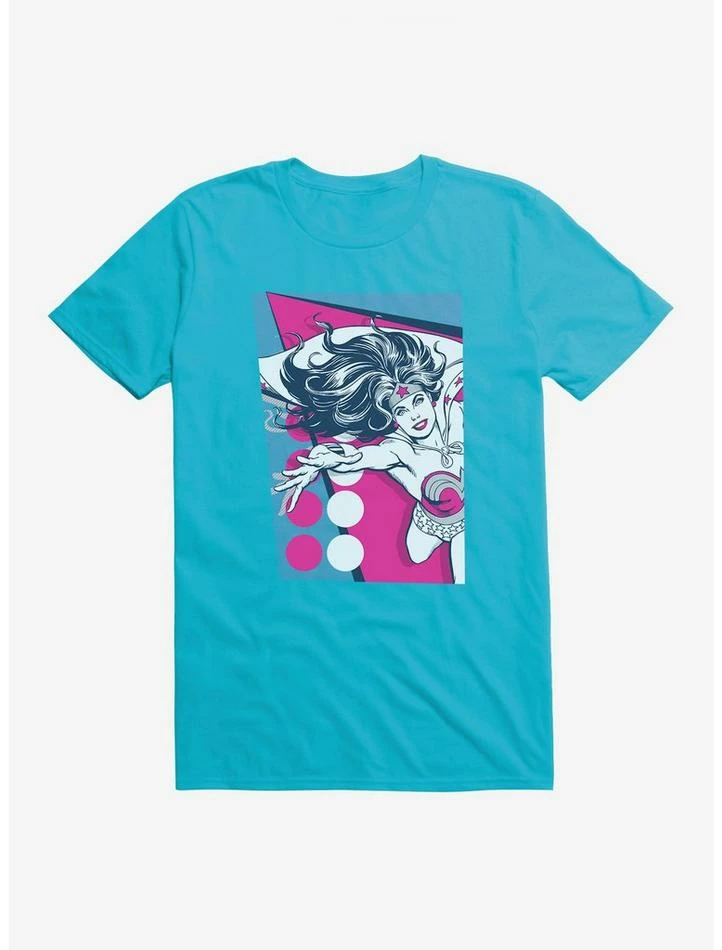 Discount โญ DC Comics Wonder ๐ฉ Woman Pink Dots T-Shirt ๐งจ - Image 4
