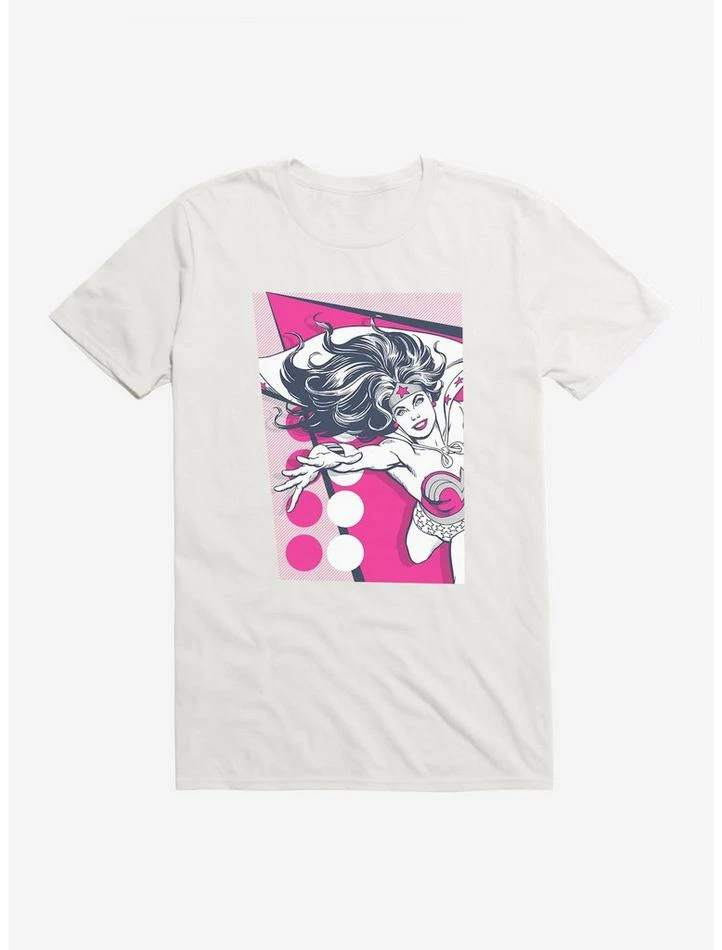Discount โญ DC Comics Wonder ๐ฉ Woman Pink Dots T-Shirt ๐งจ - Image 6