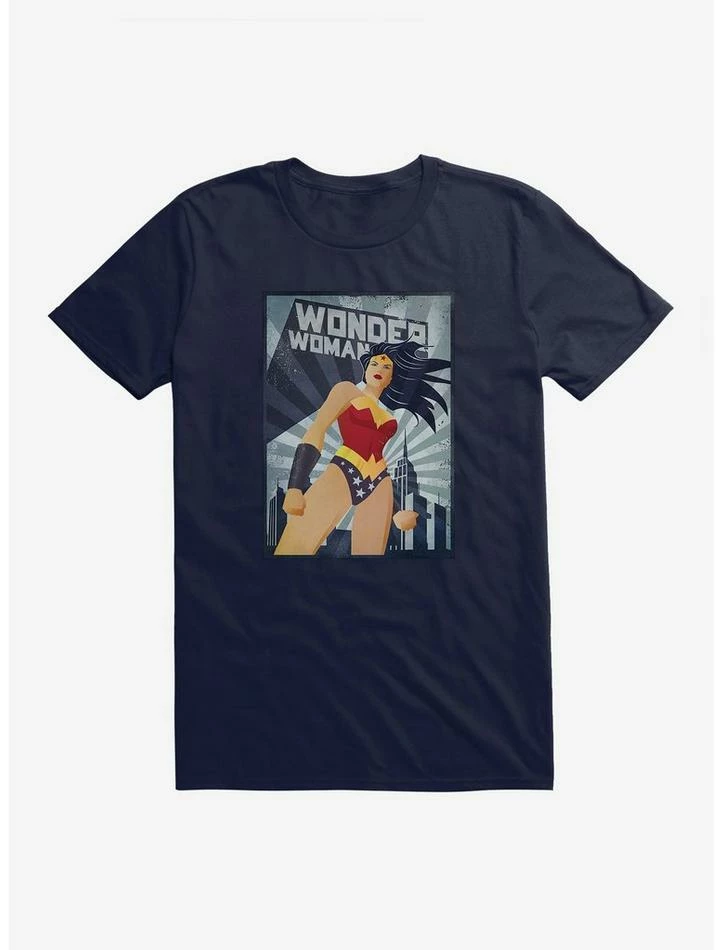 Budget ❤️ DC Comics Wonder 👩 Woman Over The City T-Shirt 😉 - Image 3