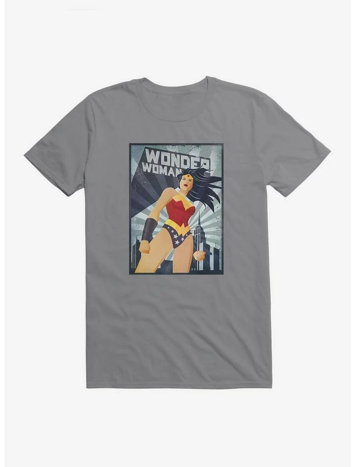 Budget ❤️ DC Comics Wonder 👩 Woman Over The City T-Shirt 😉 - Image 4