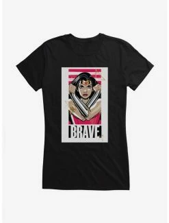 Best deal 🧨 DC Comics Wonder 👩 Woman Brave 👧 Girls T-Shirt 🔥