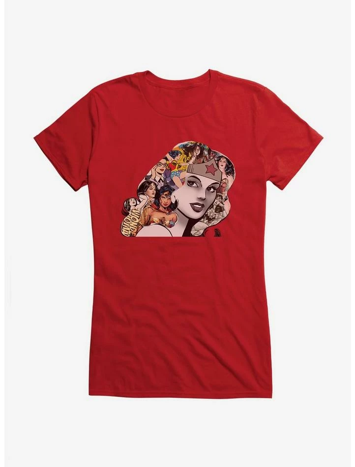Wholesale 😉 DC Comics Wonder 👩 Woman Faces Graphic 👧 Girls T-Shirt ⌛ - Image 5