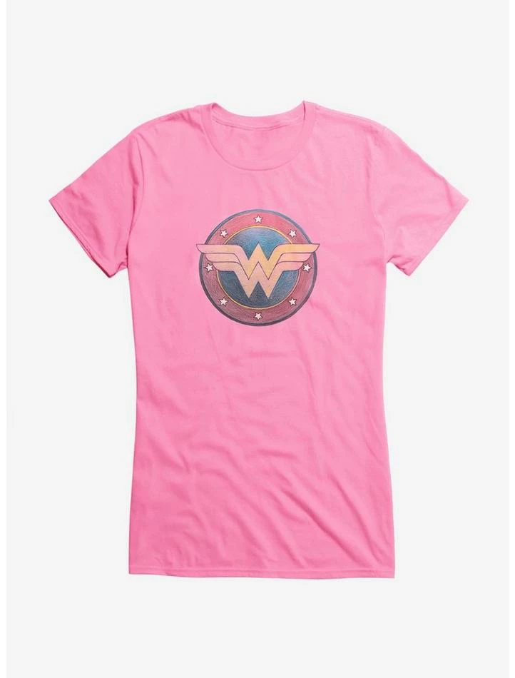 Coupon ⭐ DC Comics Wonder 👩 Woman Classic Shield 👧 Girls T-Shirt 🌟