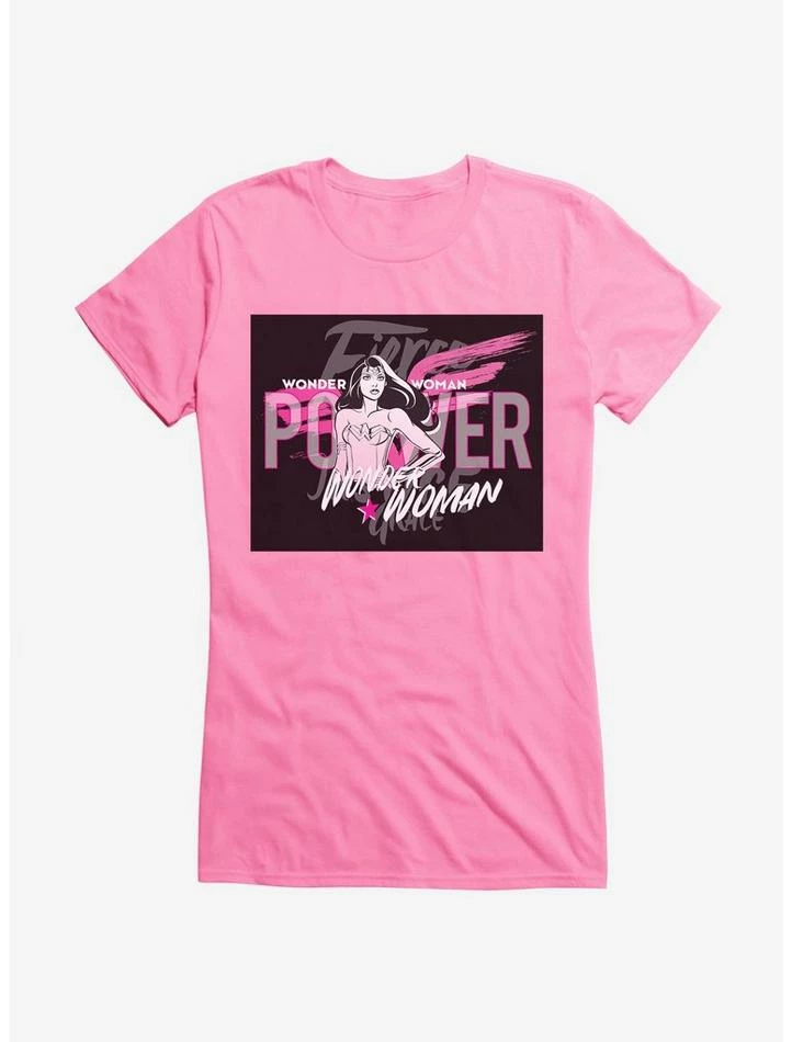 Outlet 🔔 DC Comics Wonder 👩 Woman Fierce Pink Power 👧 Girls T-Shirt 🎁 - Image 5