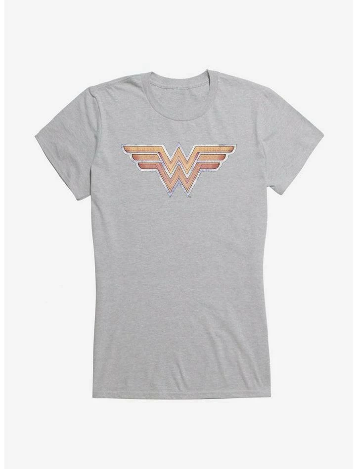 Best Sale 😍 DC Comics Wonder 👩 Woman Gold Logo 👧 Girls T-Shirt 👏 - Image 3