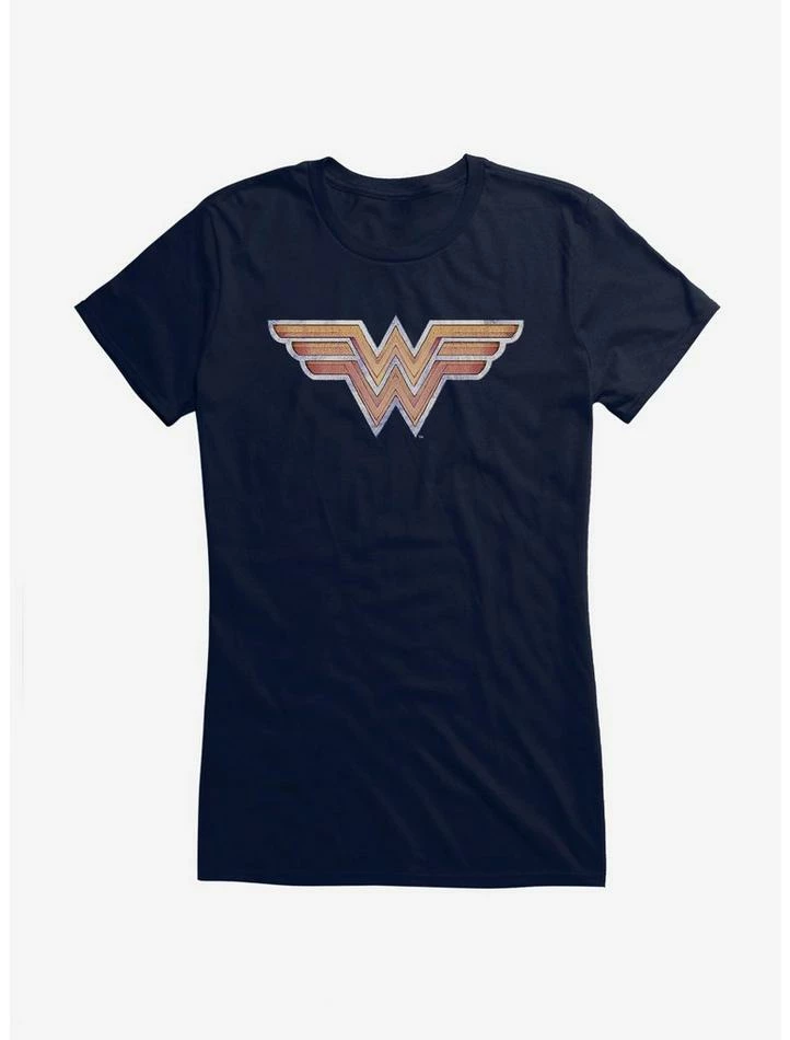 Best Sale 😍 DC Comics Wonder 👩 Woman Gold Logo 👧 Girls T-Shirt 👏 - Image 4