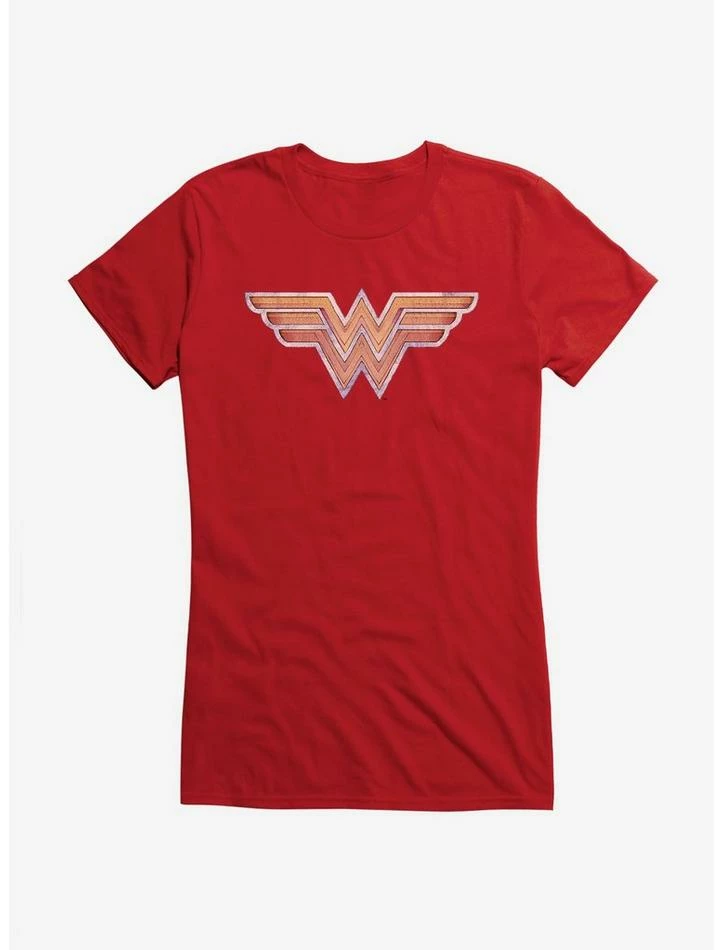 Best Sale 😍 DC Comics Wonder 👩 Woman Gold Logo 👧 Girls T-Shirt 👏 - Image 5
