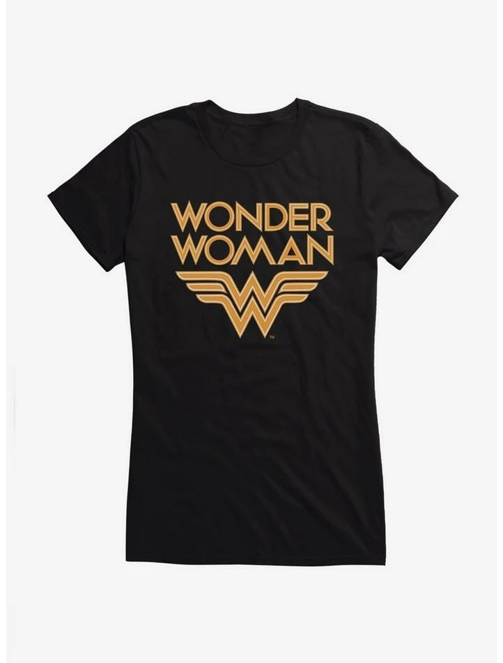 Buy 👏 DC Comics Wonder 👩 Woman Gold Wonder 👧 Girls T-Shirt ✨ - Image 2