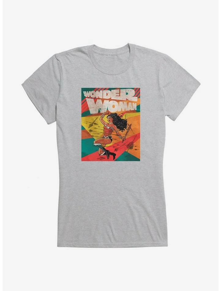 Cheap ⭐ DC Comics Wonder 👩 Woman Offensive Charge 👧 Girls T-Shirt 🔔 - Image 3