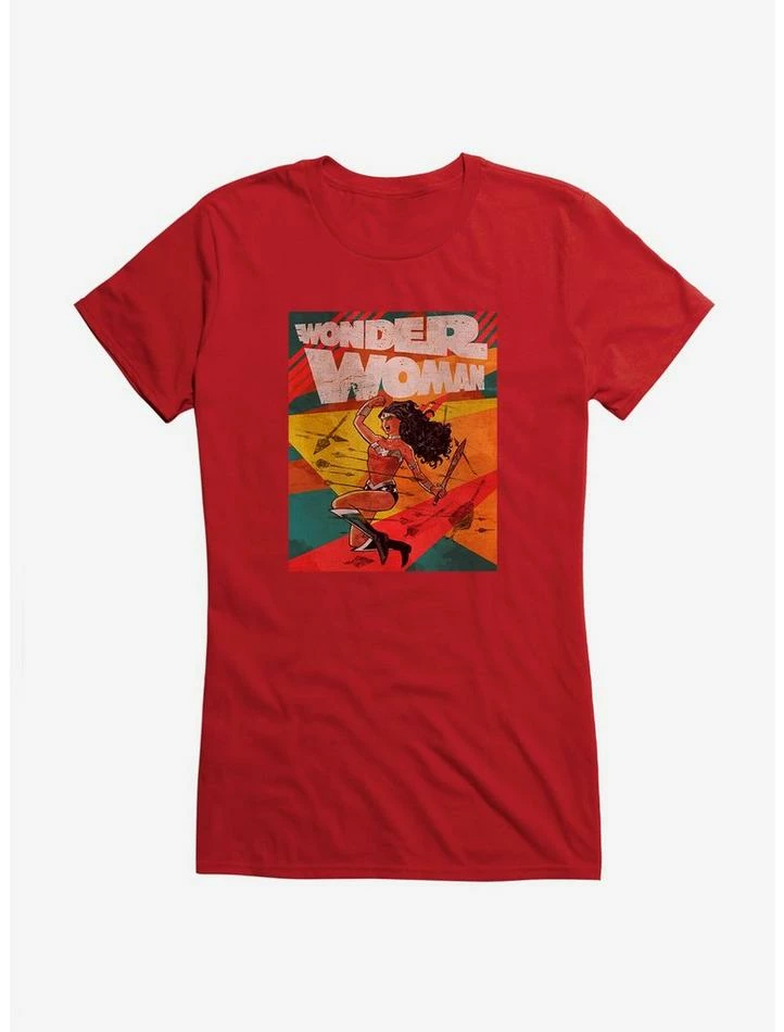 Cheap ⭐ DC Comics Wonder 👩 Woman Offensive Charge 👧 Girls T-Shirt 🔔 - Image 5