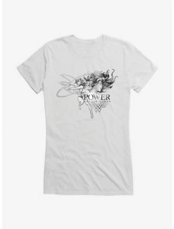 Outlet 🎁 DC Comics Wonder 👩 Woman Power Lasso 👧 Girls T-Shirt 🎉