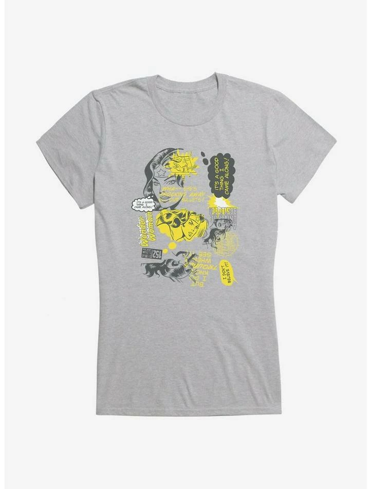 Hot Sale ๐ฅฐ DC Comics Wonder ๐ฉ Woman Slogan Collage ๐ง Girls T-Shirt ๐ฅ - Image 3