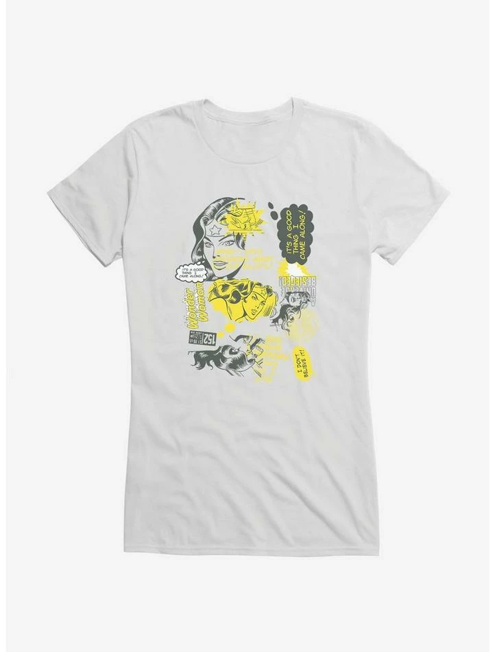 Hot Sale ๐ฅฐ DC Comics Wonder ๐ฉ Woman Slogan Collage ๐ง Girls T-Shirt ๐ฅ - Image 6