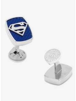 Best Pirce 💯 DC Comics Superman Stainless Steel Carbon Fiber Superman Cufflinks 🎉