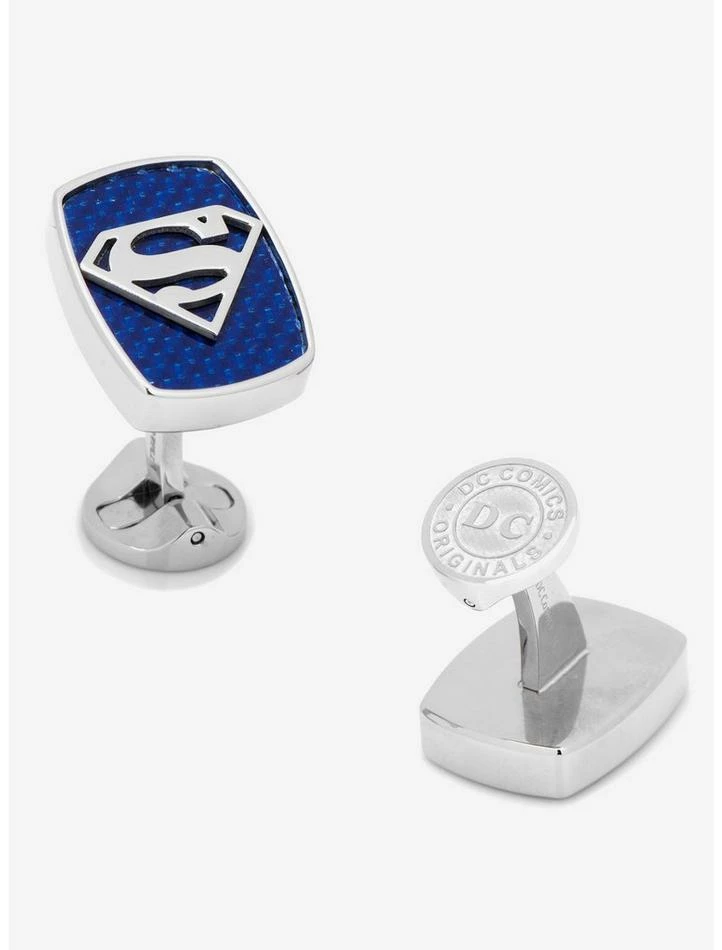Best Pirce ๐ฏ DC Comics Superman Stainless Steel Carbon Fiber Superman Cufflinks ๐
