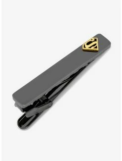 Best deal ⌛ DC Comics Superman Black and Gold Superman Tie Clip 🔥
