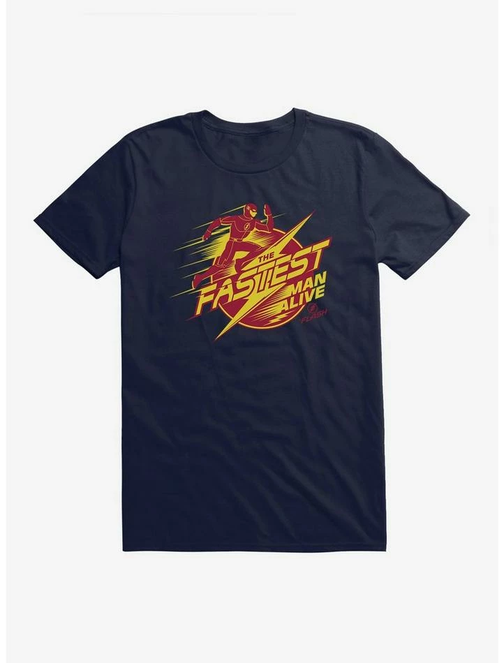 Cheapest ⌛ DC Comics The Flash Fastest Man T-Shirt 🥰