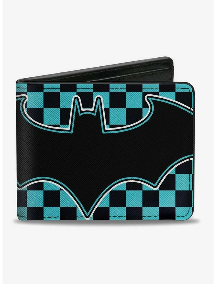 Best reviews of 🎁 DC Comics Batman Teal And Black Bat Logo Close Up Bi-fold Wallet 🔥