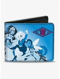Flash Sale 🎉 DC Comics DC Superhero 👧 Girls Character Group Pose Bi-fold Wallet 😍